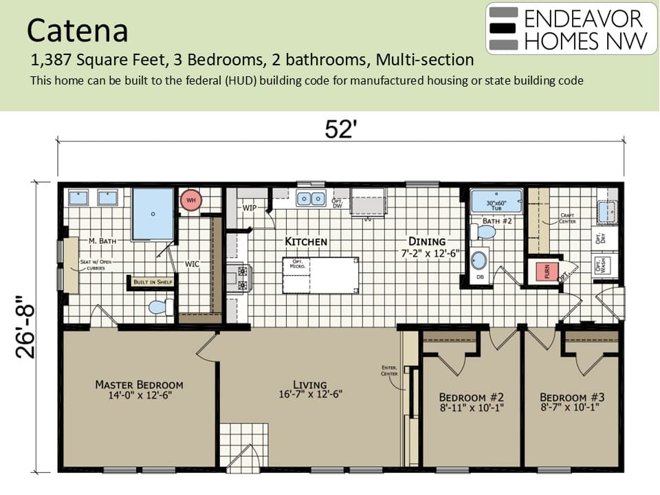 Catena 1387 floor plan