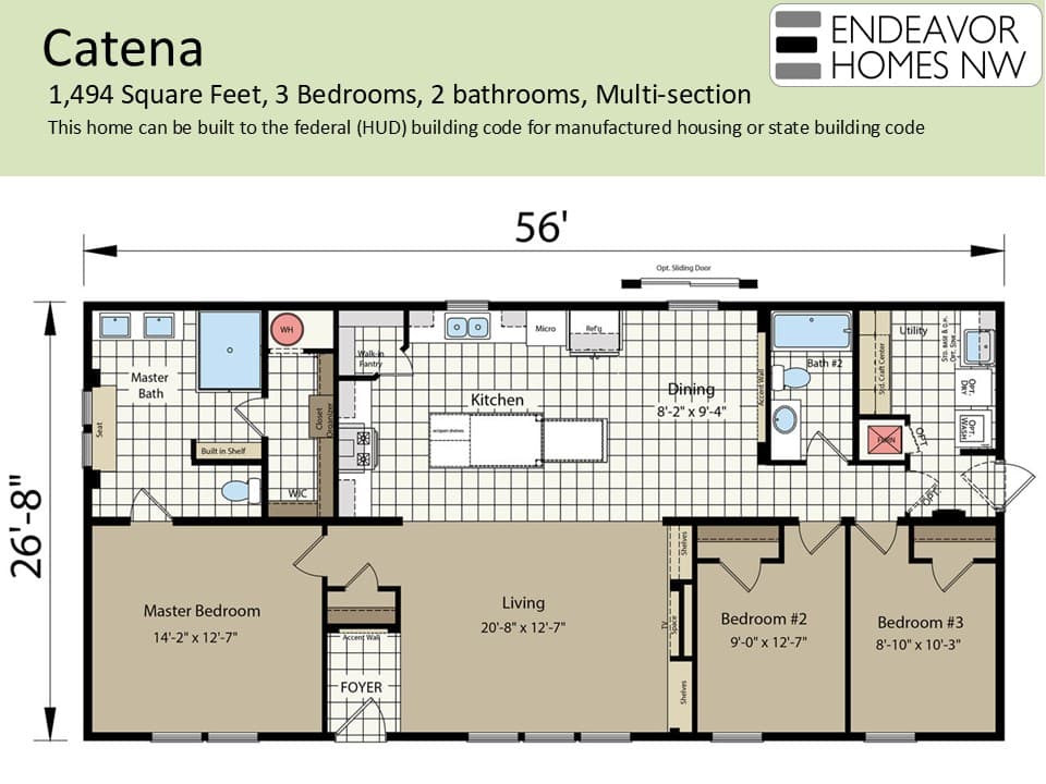 Catena 1494 floor plan