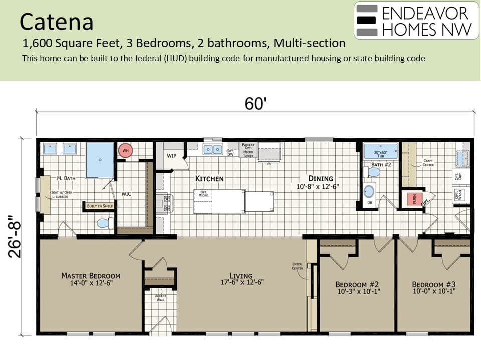 Catena 1600 floor plan