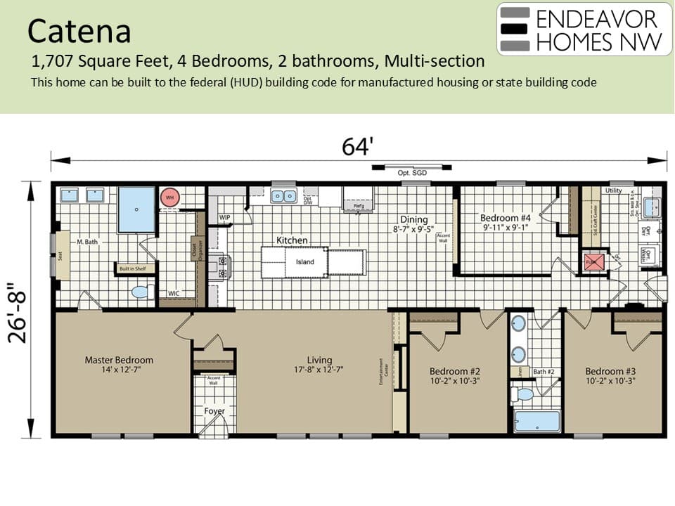 Catena 1707 floor plan
