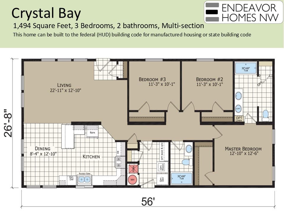 Crystal Bay Estates 1494 floor plan