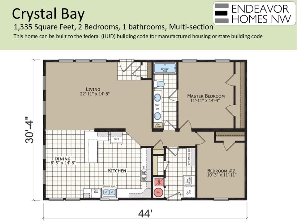 Crystal Bay Estates 1335 floor plan