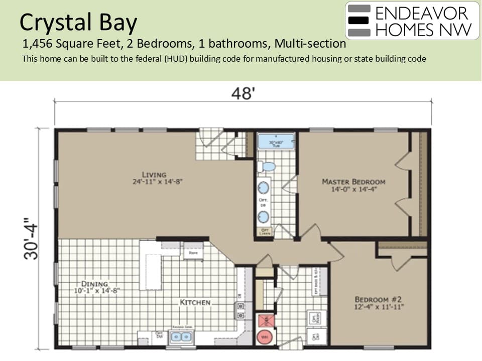 Crystal Bay Estates 1456 floor plan