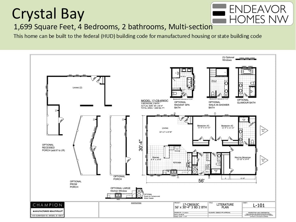 Crystal Bay Estates 1699 floor plan