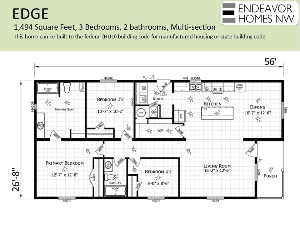 EDGE 1494 floor plan