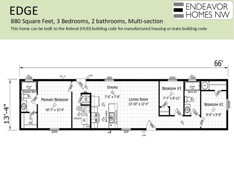 EDGE 880 floor plan