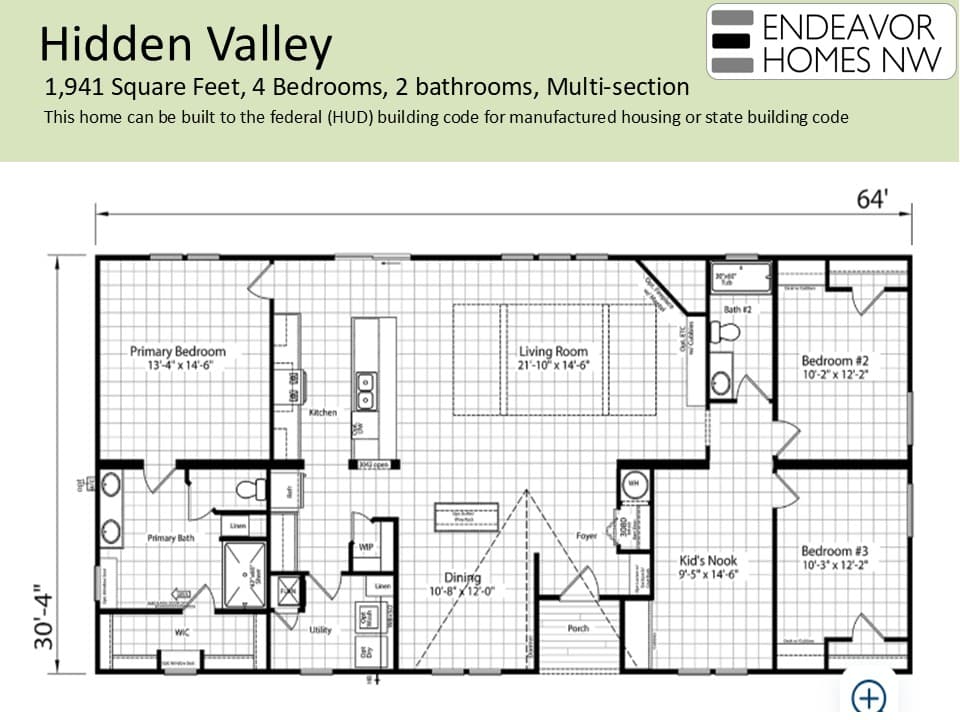 Hidden Valley 1941 floor plan