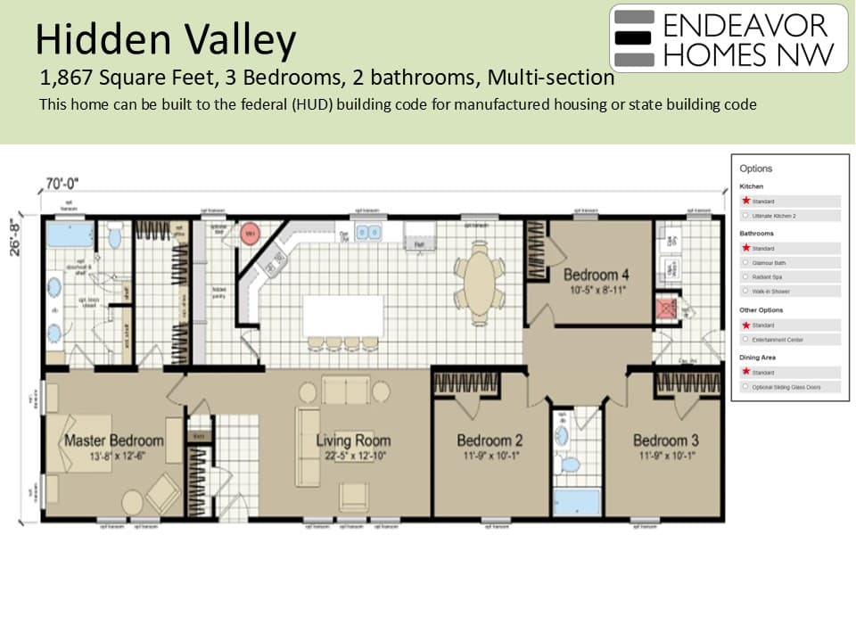 Hidden Valley 1867 floor plan