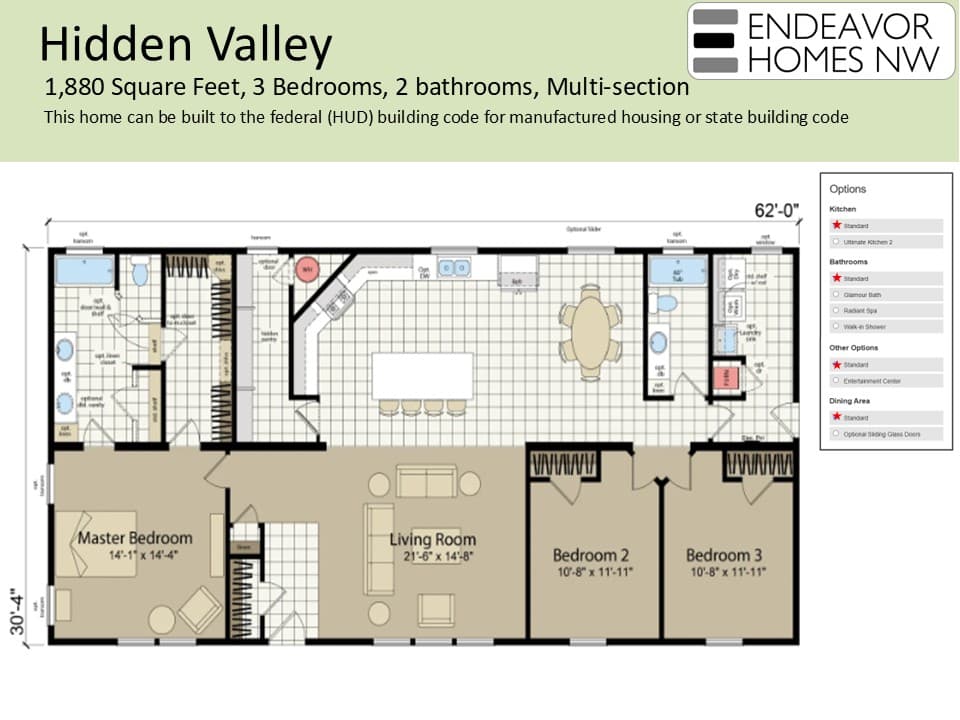 Hidden Valley 1880 floor plan
