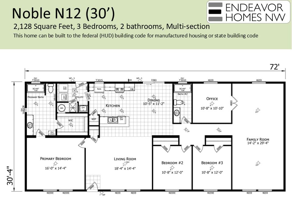 Noble 2128 floor plan