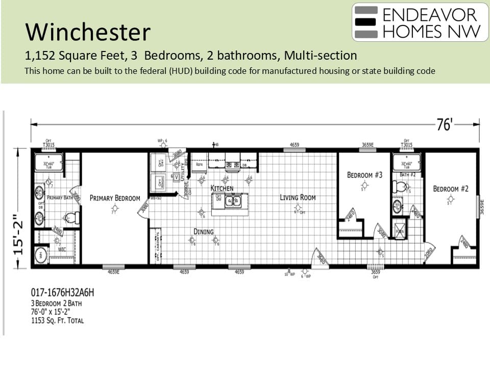 Winchester 1152 floor plan
