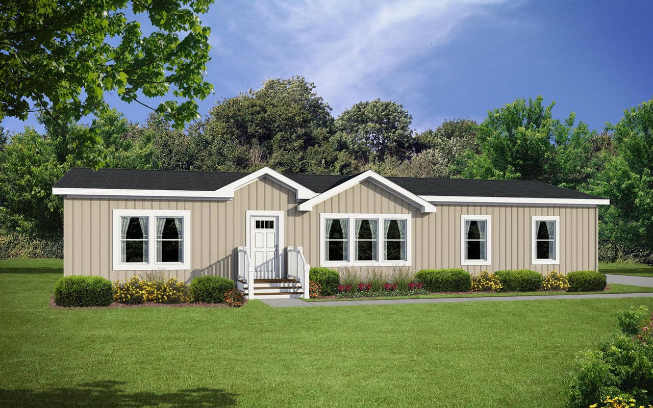 Champion manufactured home exterior ready for community placement