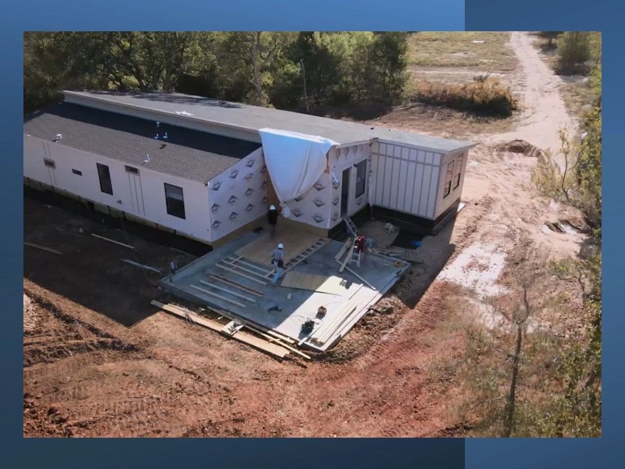 Factory-built home set-up and finish work